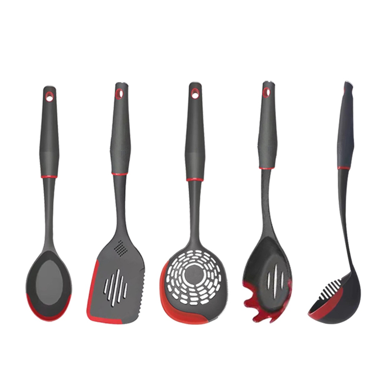 Black Kitchen Utensils Set Custom Nylon Kitchenware Factory