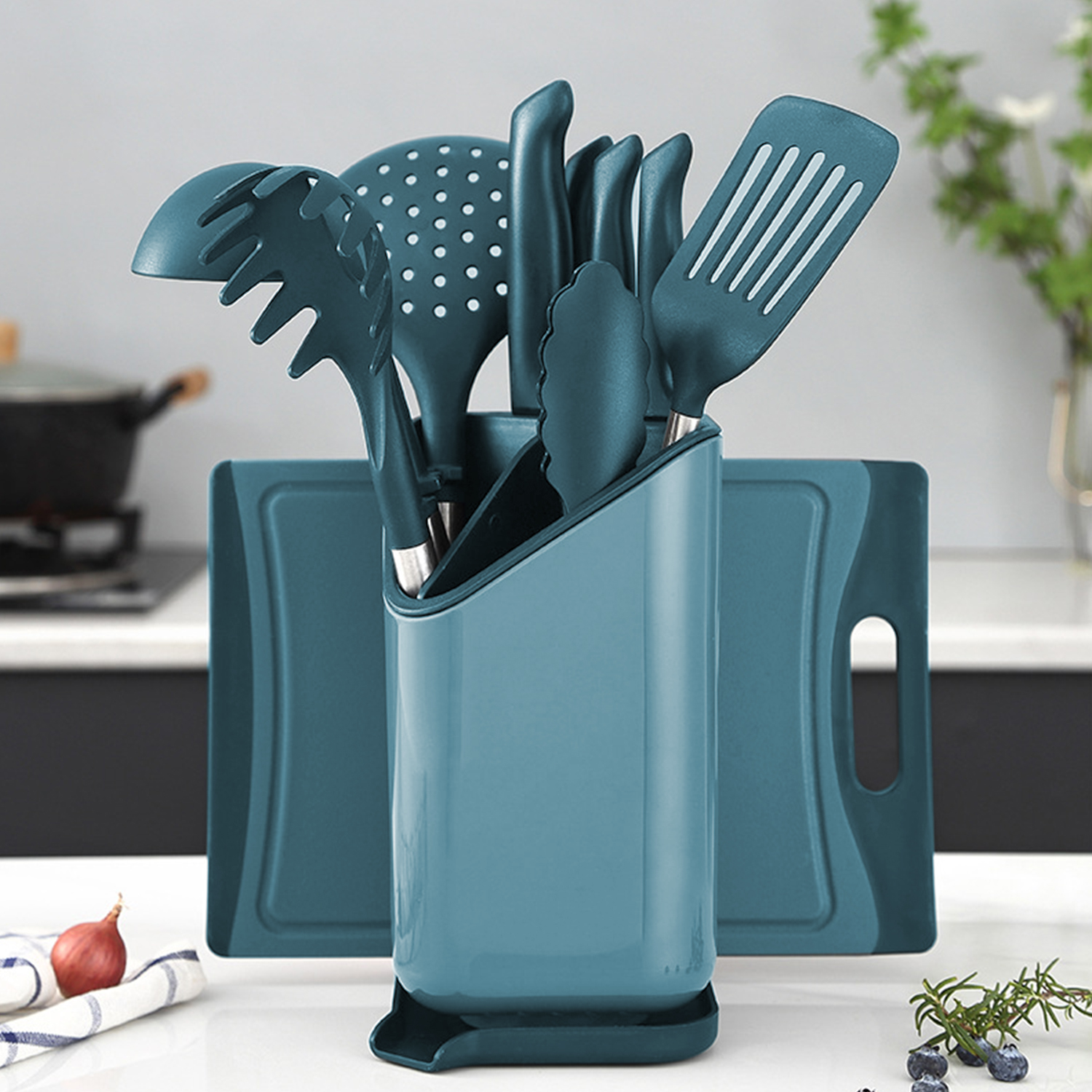 China Custom Large Kitchen Utensil Holder Rotating Factory