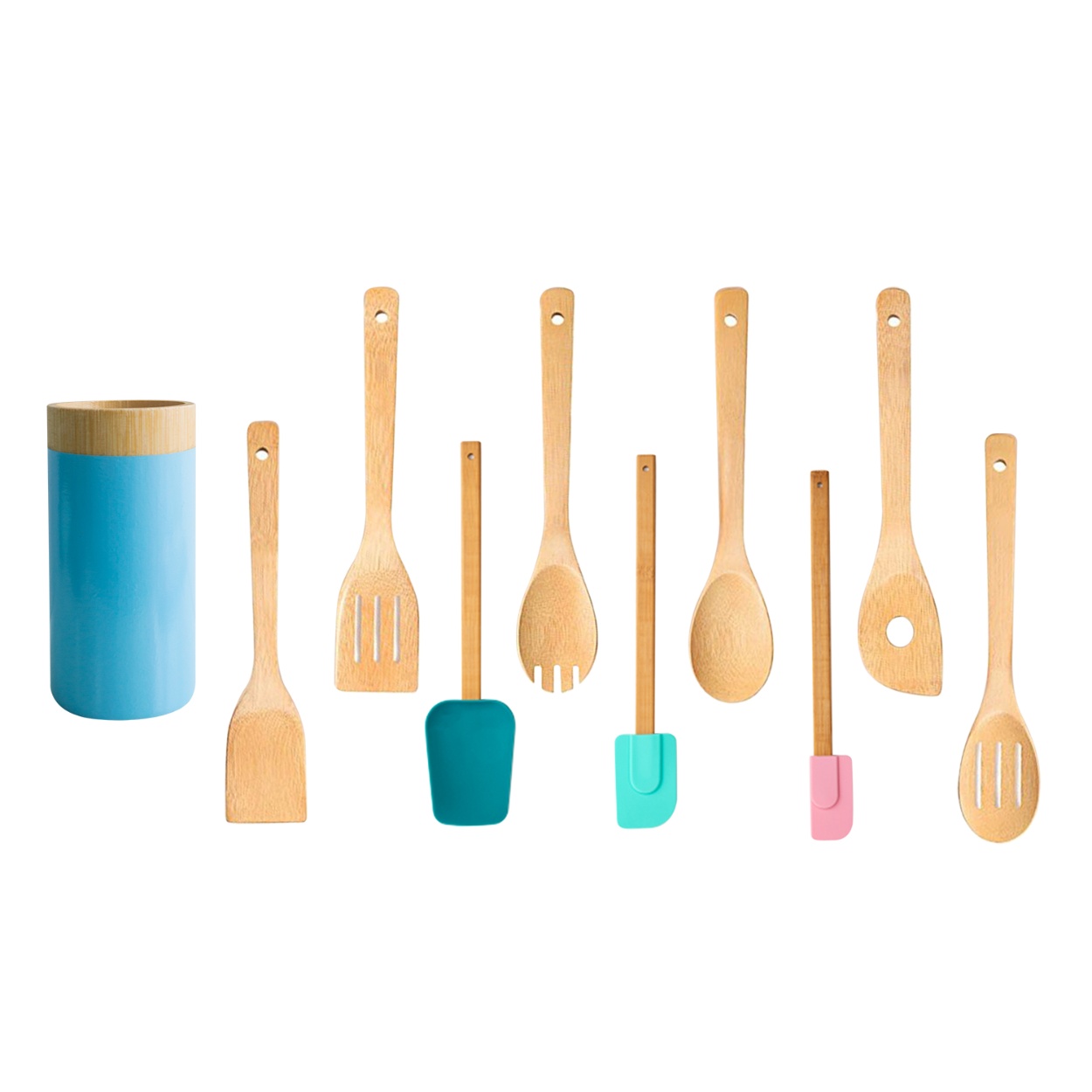 Wholesale Best Bamboo Kitchen Utensil Set with Holder