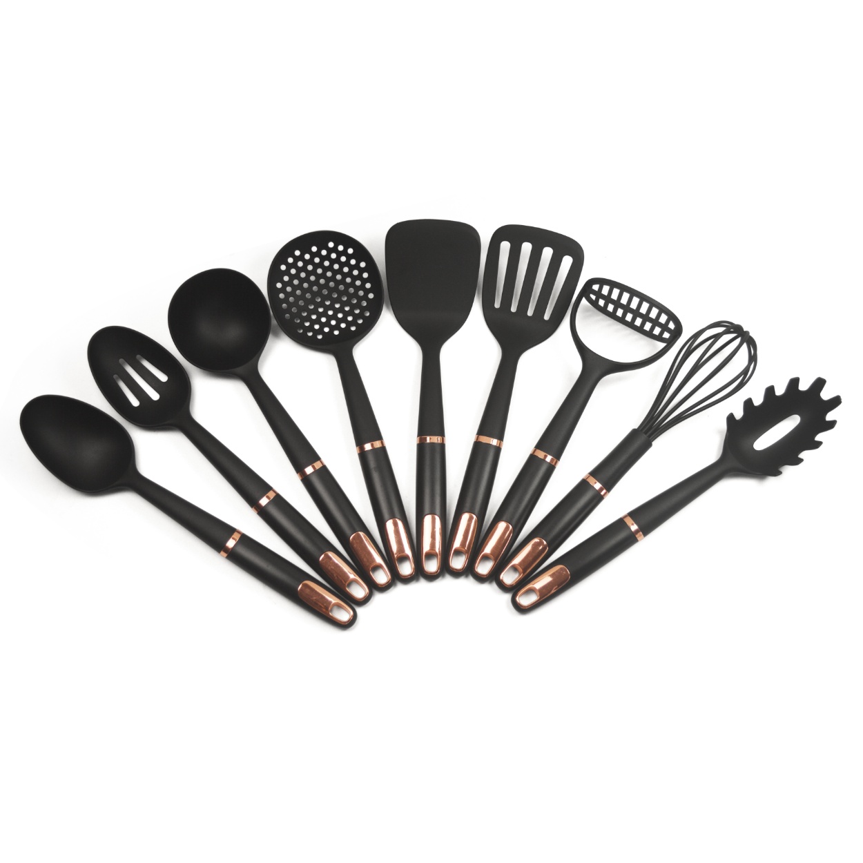 Wholesale Cooking Utensils Nylon Kitchen Utensil with Rack