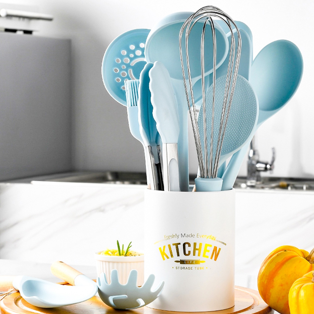 Wholesale Global Kitchenware Silicone Cooking Utensils Set