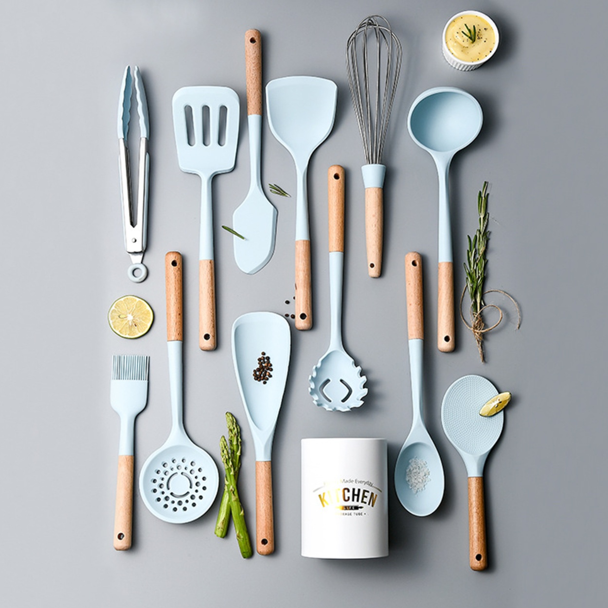 Wholesale Global Kitchenware Silicone Cooking Utensils Set