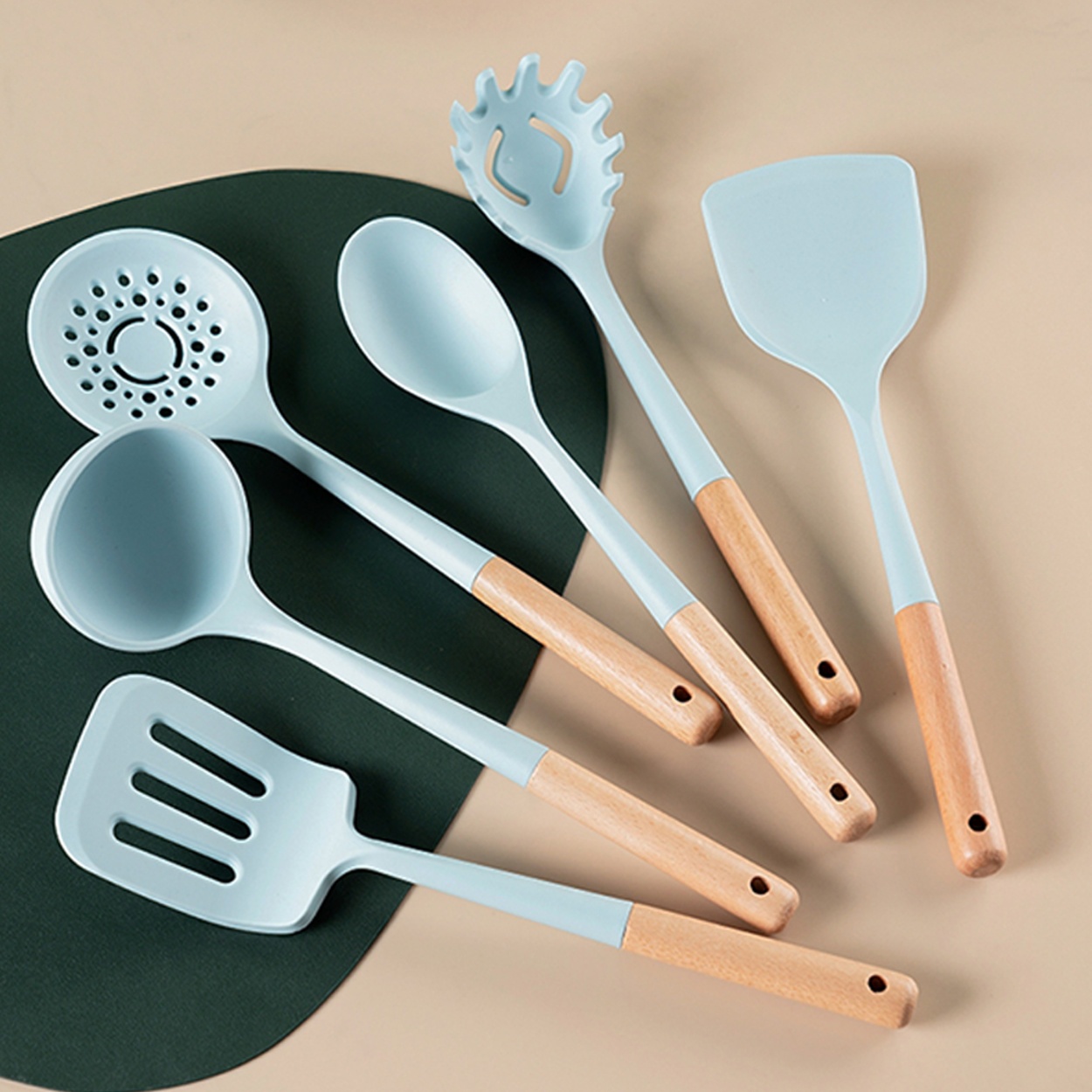 Wholesale Global Kitchenware Silicone Cooking Utensils Set