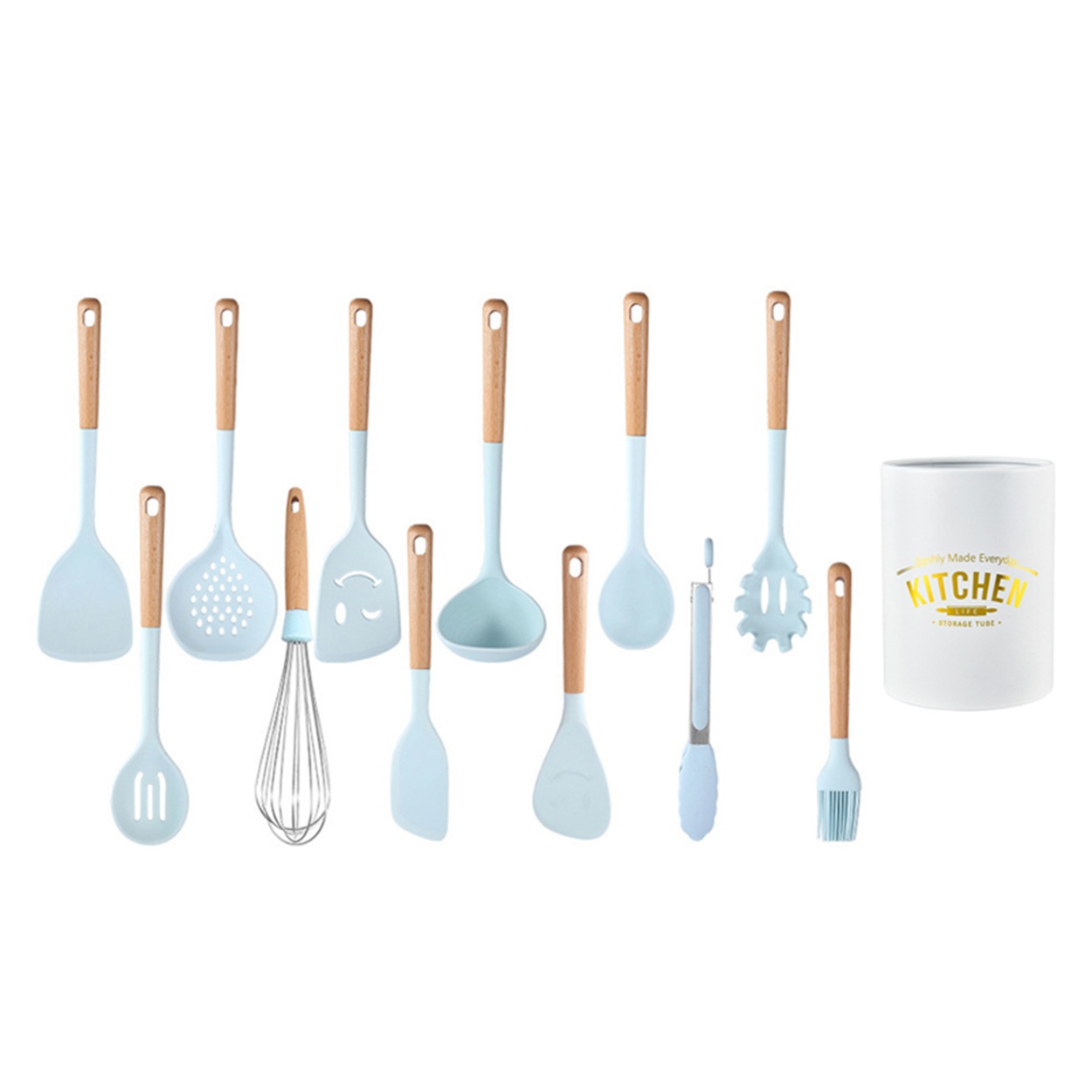 Wholesale Global Kitchenware Silicone Cooking Utensils Set