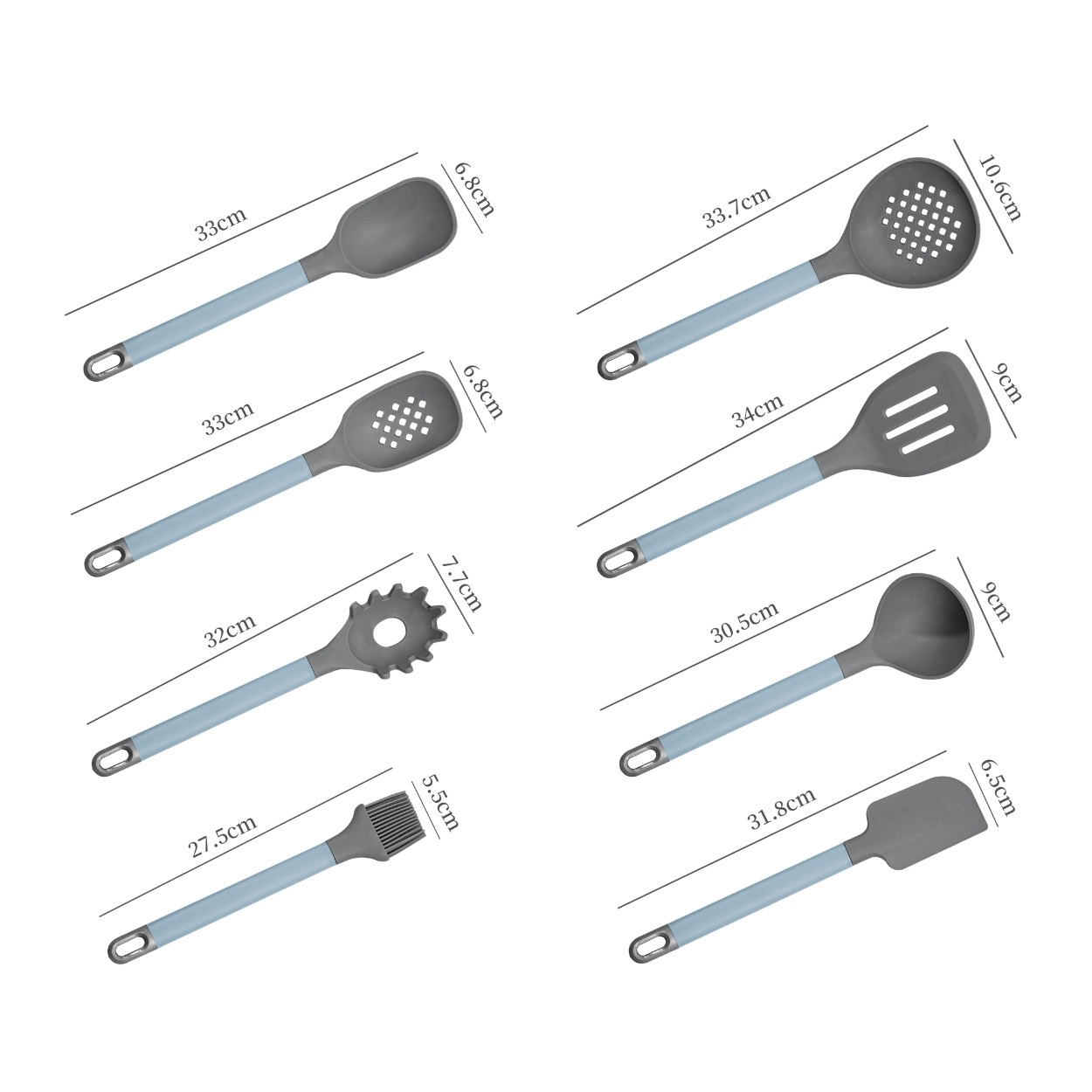 Wholesale Silicone Kitchen Tools Custom Cooking Utensils Set