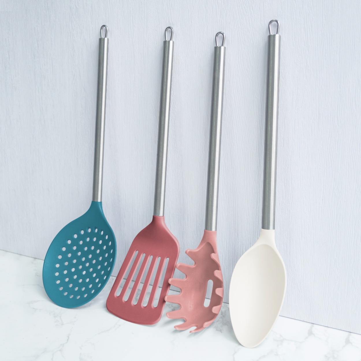 Wholesale Stainless Steel Silicone Utensils Custom Kitchenware