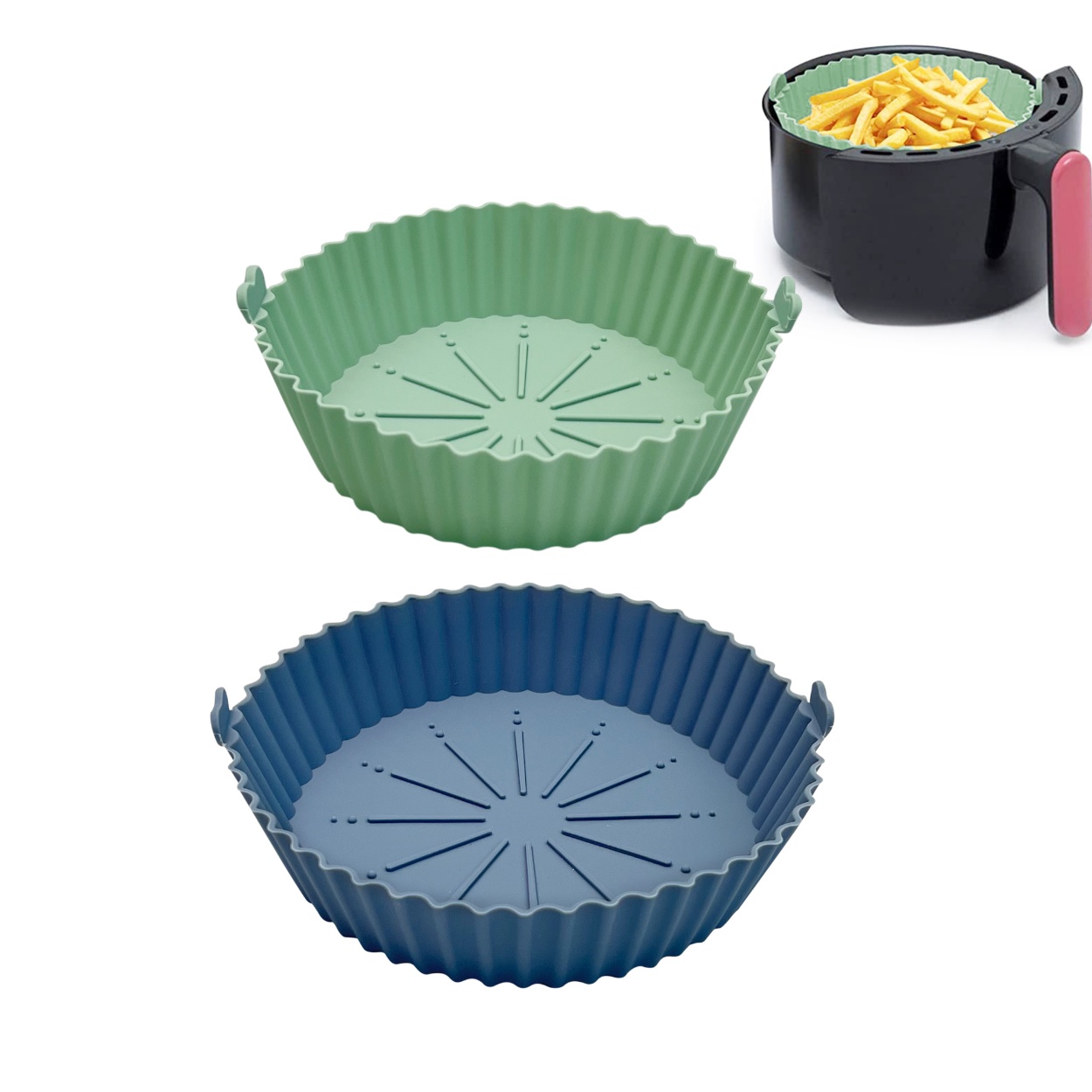 Wholesale Air Fryer Silicone Pot Silicone Bowl for Air Fryer