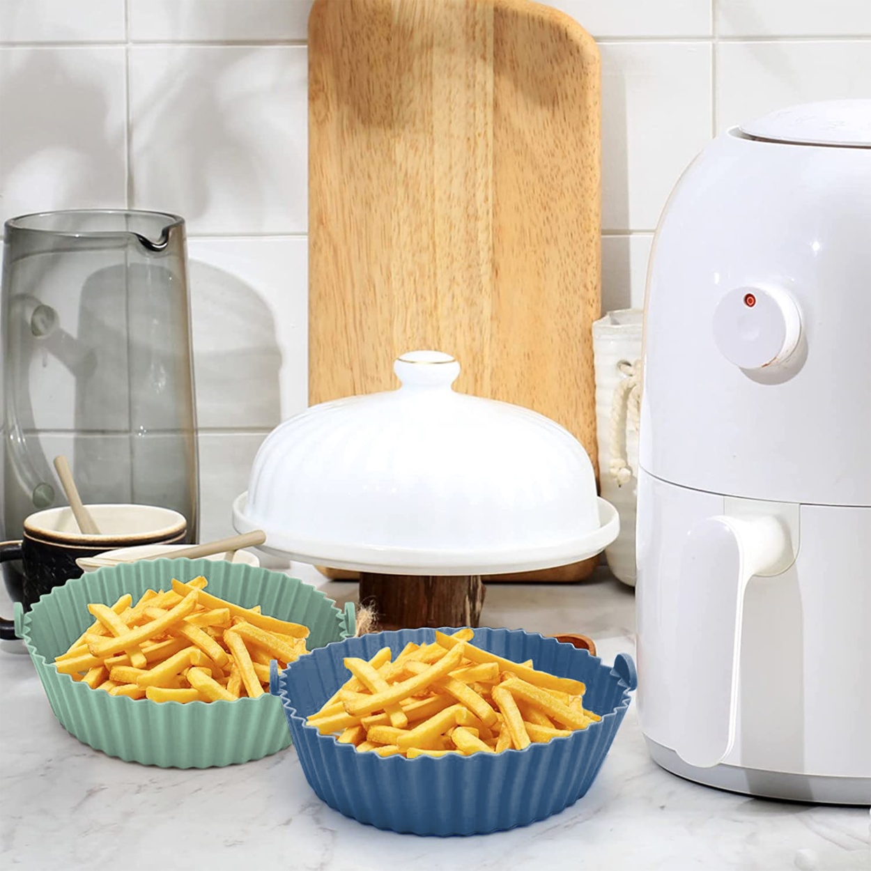 Wholesale Air Fryer Silicone Pot Silicone Bowl for Air Fryer