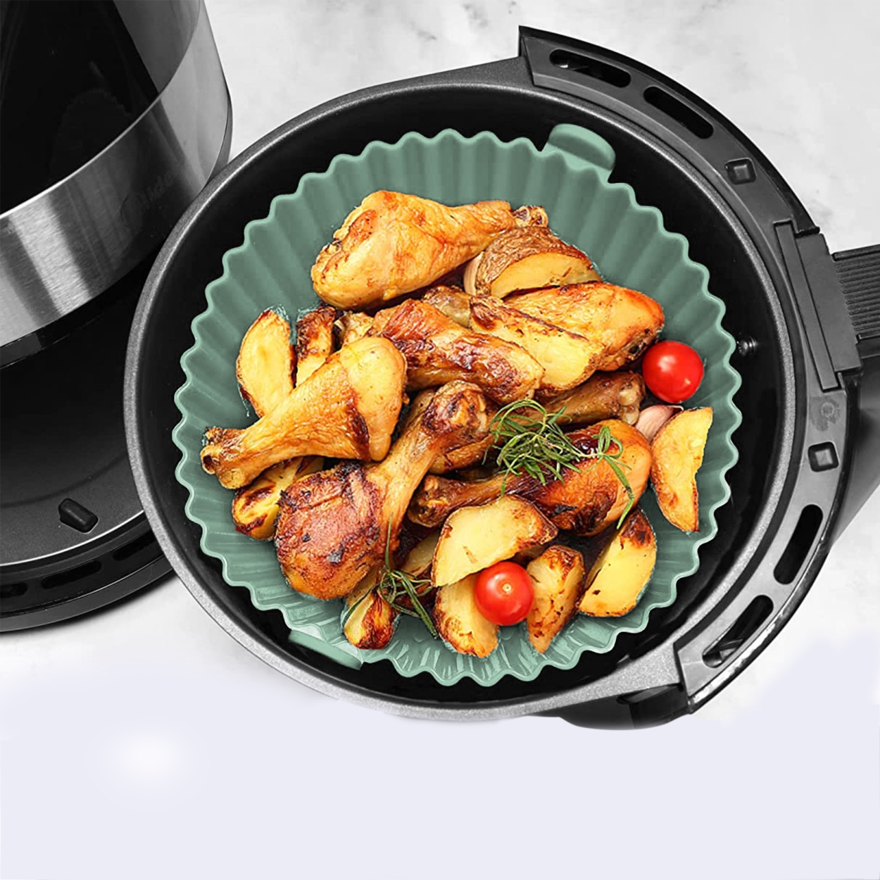 Wholesale Air Fryer Silicone Pot Silicone Bowl for Air Fryer