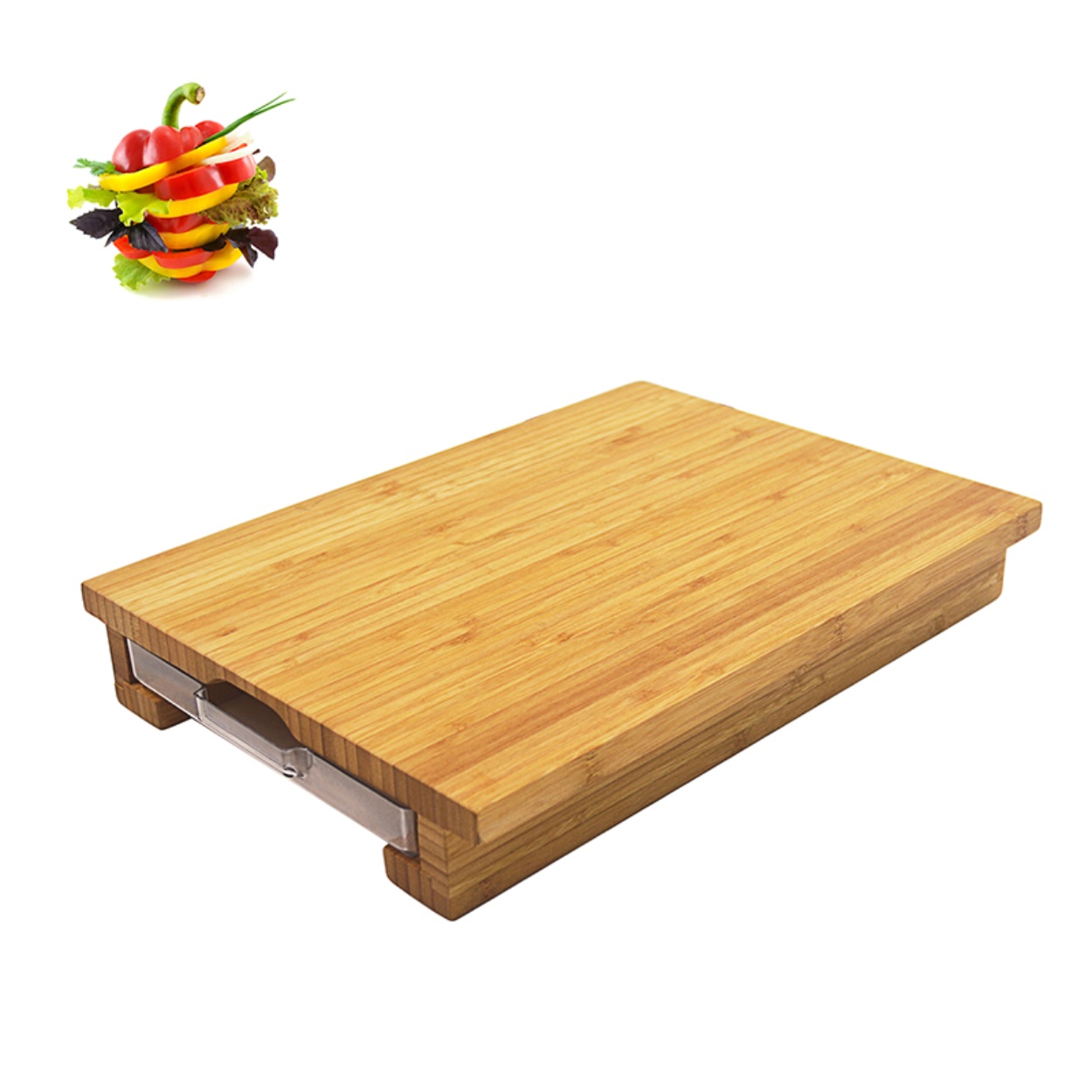 Wholesale Bamboo Cutting Board with Storage Containers