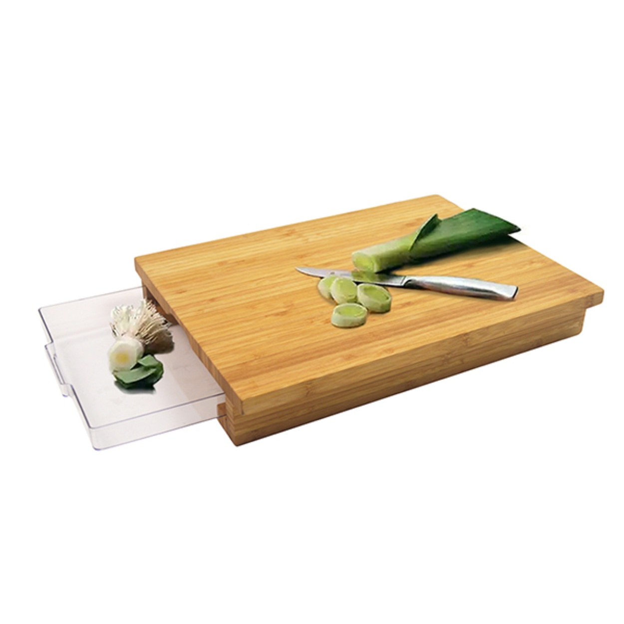 Wholesale Bamboo Cutting Board with Storage Containers