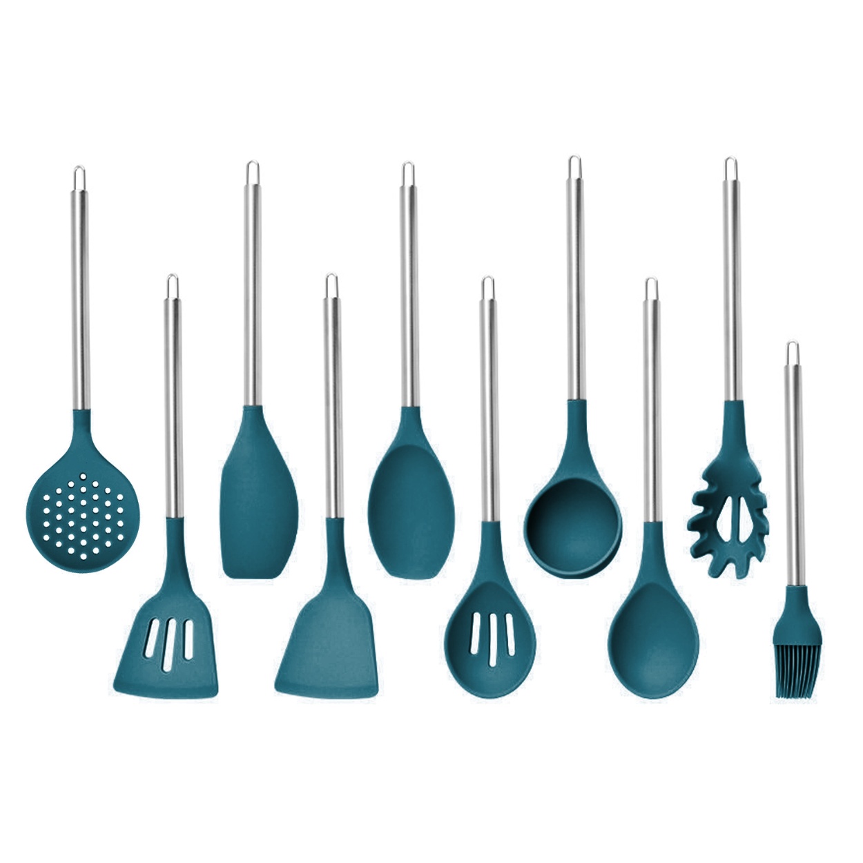 Wholesale Silicone And Stainless Steel Kitchen Utensils Set